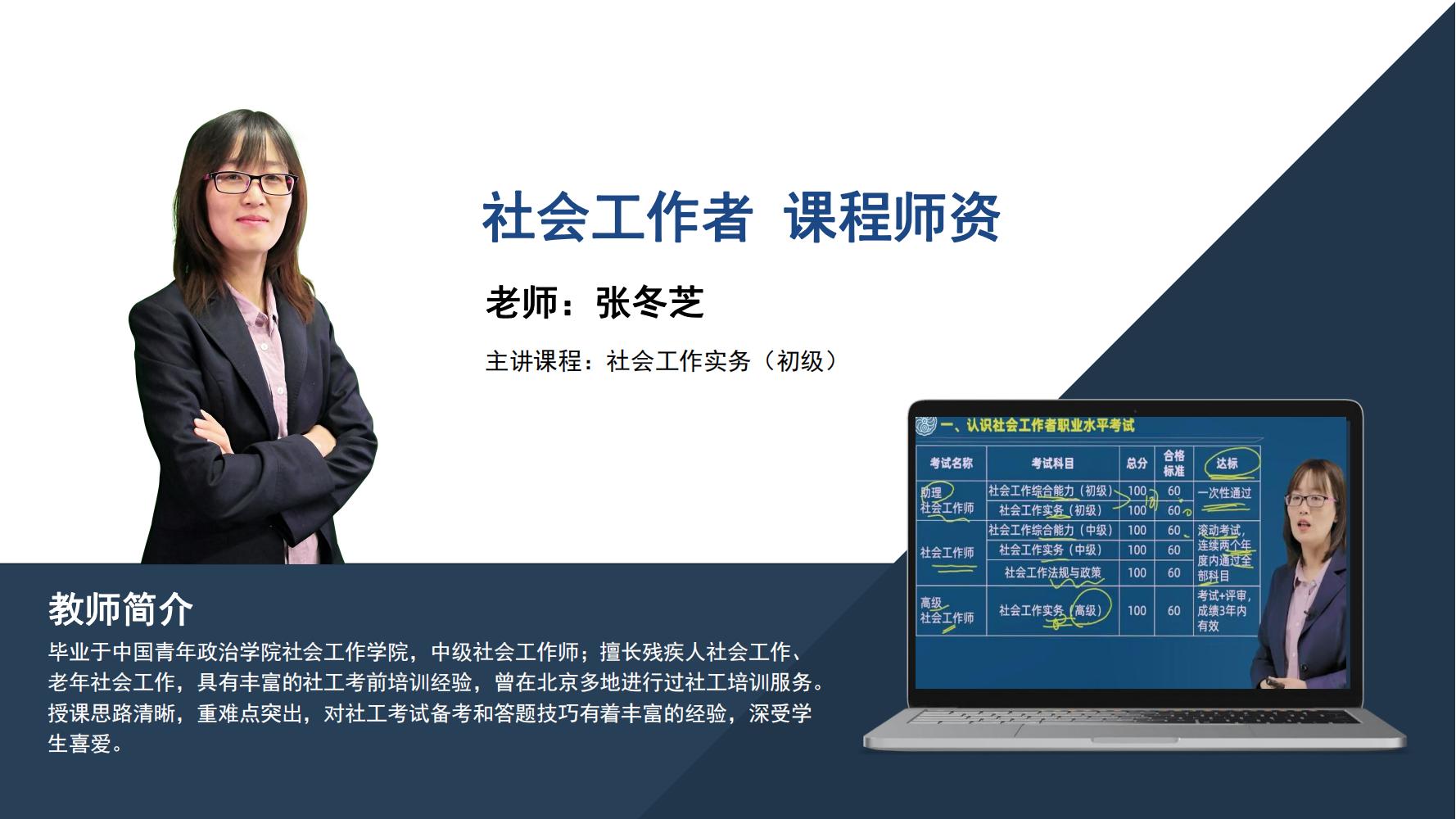 社会工作者   张冬芝
